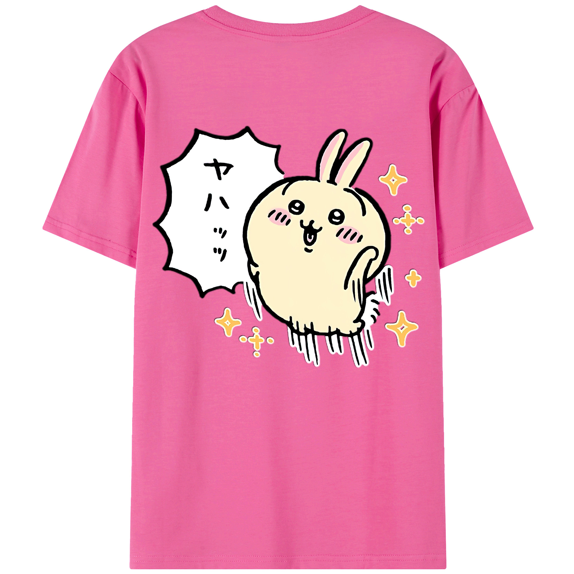 （画像用） ちいかわ うさぎ Chii-kawa usagi レディース半袖Tシャツ(バックプリント)